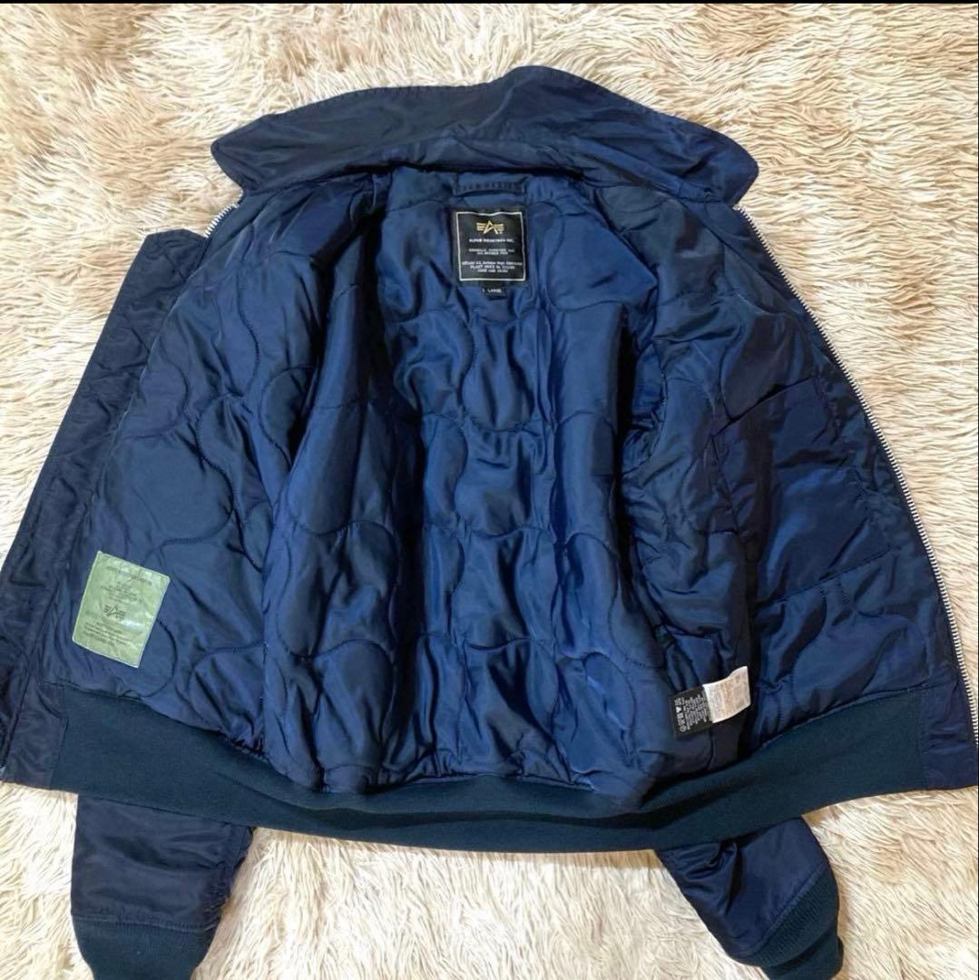 ALPHA INDUSTRIES ネイビー ジャケット L