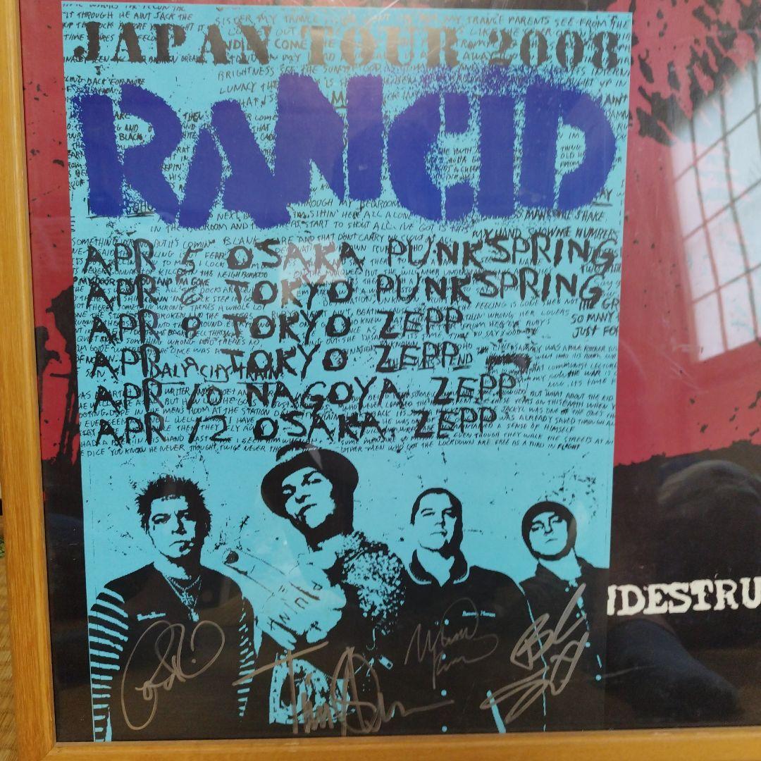 Rancid Japan Tour 2008 ポスター サイン入り