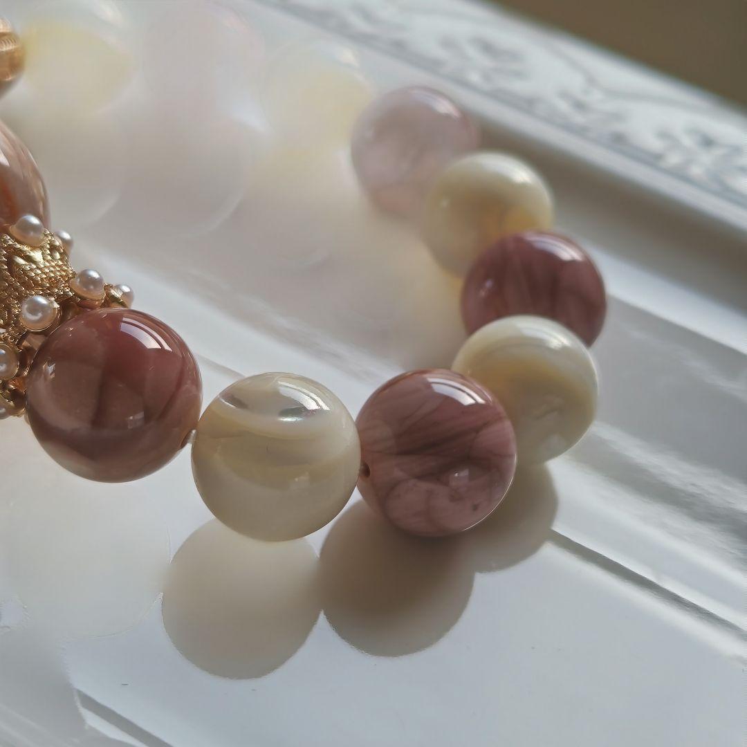 新作♡特大フォッシルコーラル、ピンク阿拉善瑪瑙、マザーオブパール