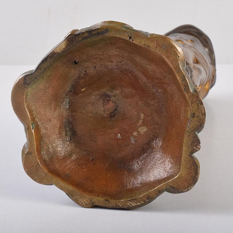 西洋美術 シャルル・ロシェ ブロンズ 男性像刻 花瓶 M R8972 - メルカリ