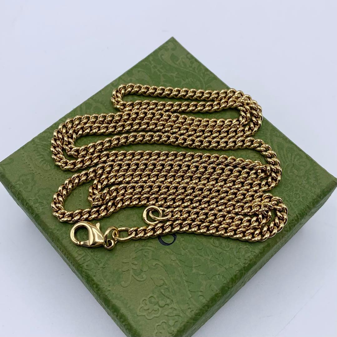 新品】GUCCI リップケース ネックレス ブラック オシャレ GG レザー