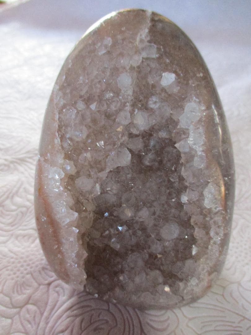 天然石 ピンクアメジスト ドゥルージー 原石 ドーム 約670g