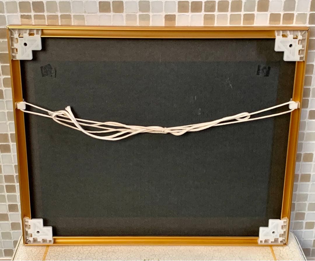 【ディズニー・リトグラフ】「美女と野獣」(アルミフレーム付き)【美品、レア】