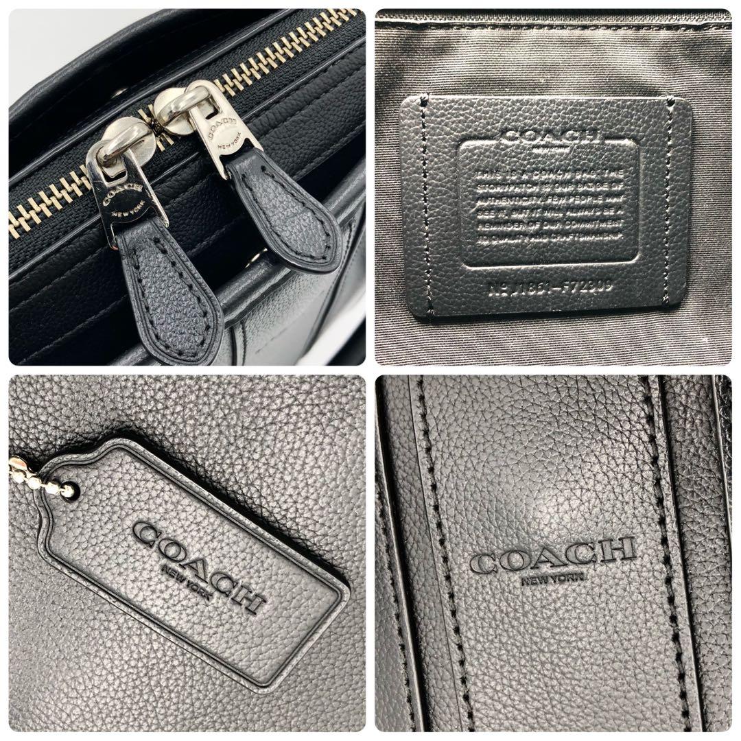 【未使用に近い✨】コーチ ボンド ブリーフケース スムースレザー 2WAY 黒色