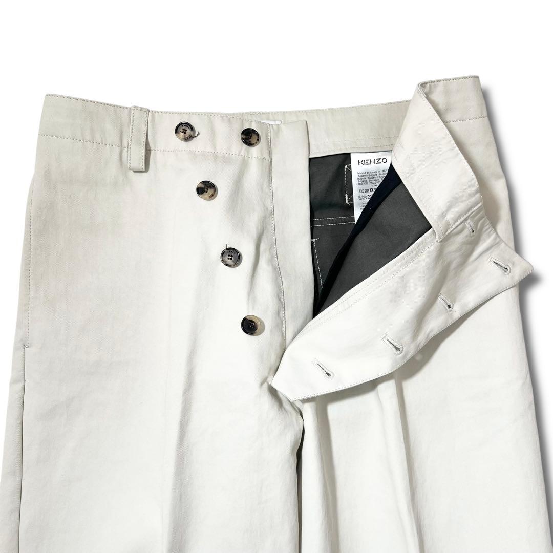極美品 22SS KENZO ワイド トラウザーズ パンツ 32