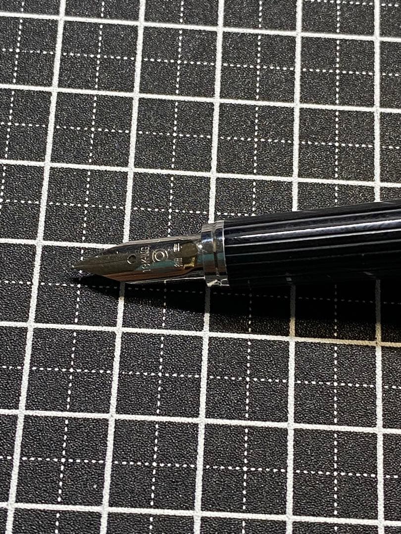 PLATINUM Riviere Sterling-Silver 万年筆 字幅F 文房具・事務用品