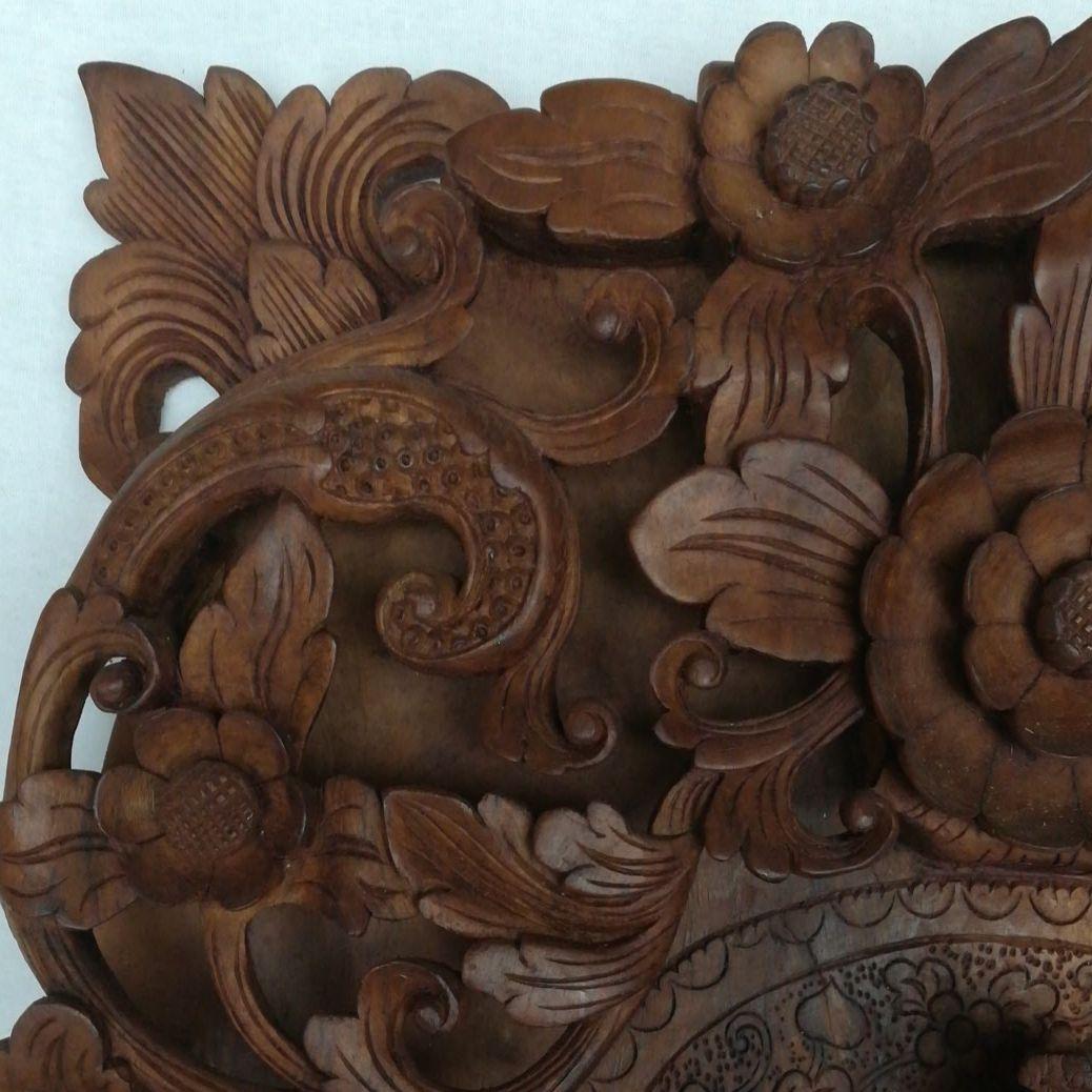 バリ島 インドネシア レリーフ 壁掛け 木彫彫刻 バリ島 木彫り 動物