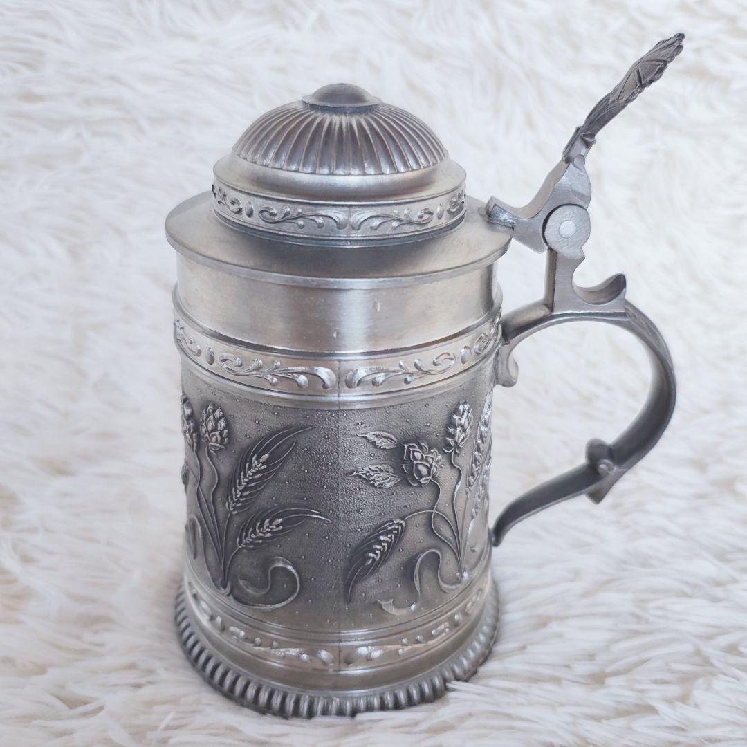 ピューター ビアマグ ビアジョッキ アンティーク ヴィンテージ 錫製