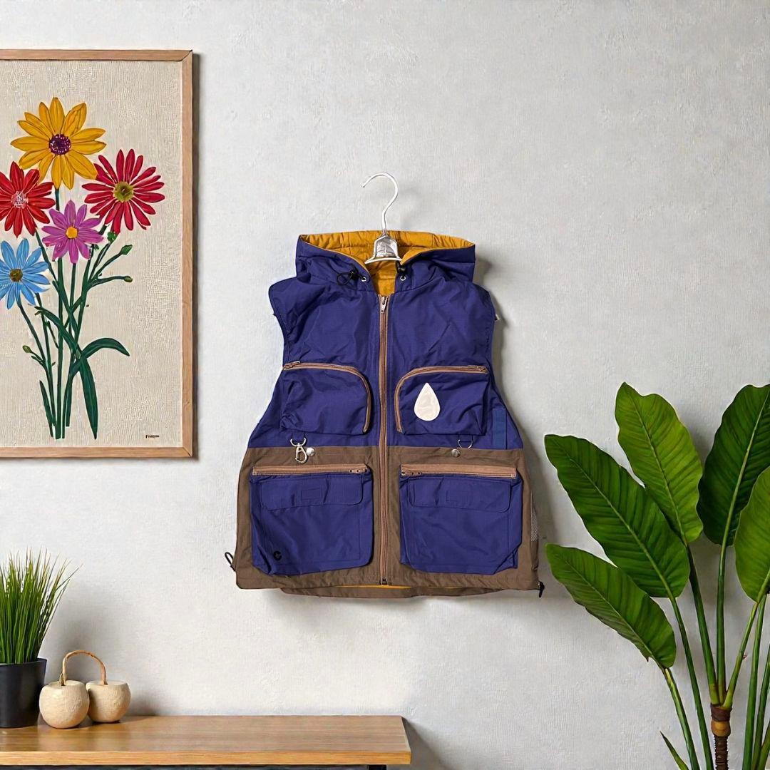 楽天市場】ナイロンベスト（カラーネイビー）（メンズファッション）の