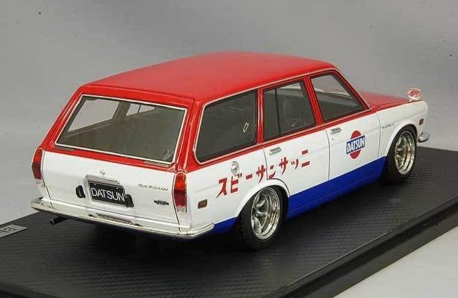 イグニッションモデル 1/18 ブルーバード 510 ワゴン 日産サービスカー