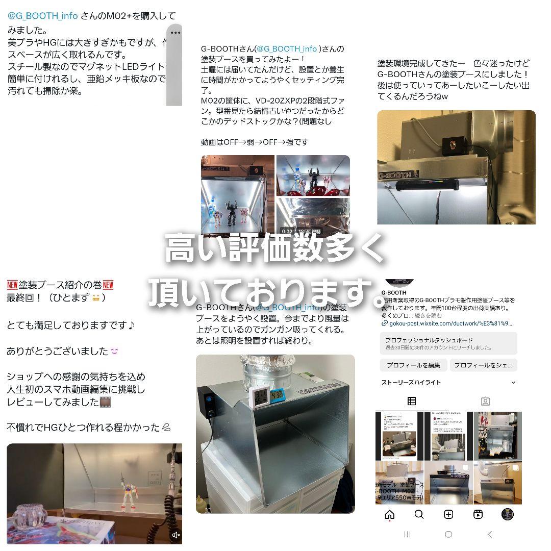 新作G-BOOTH M550ProSpace 研磨塗装ブース風量600m3/h
