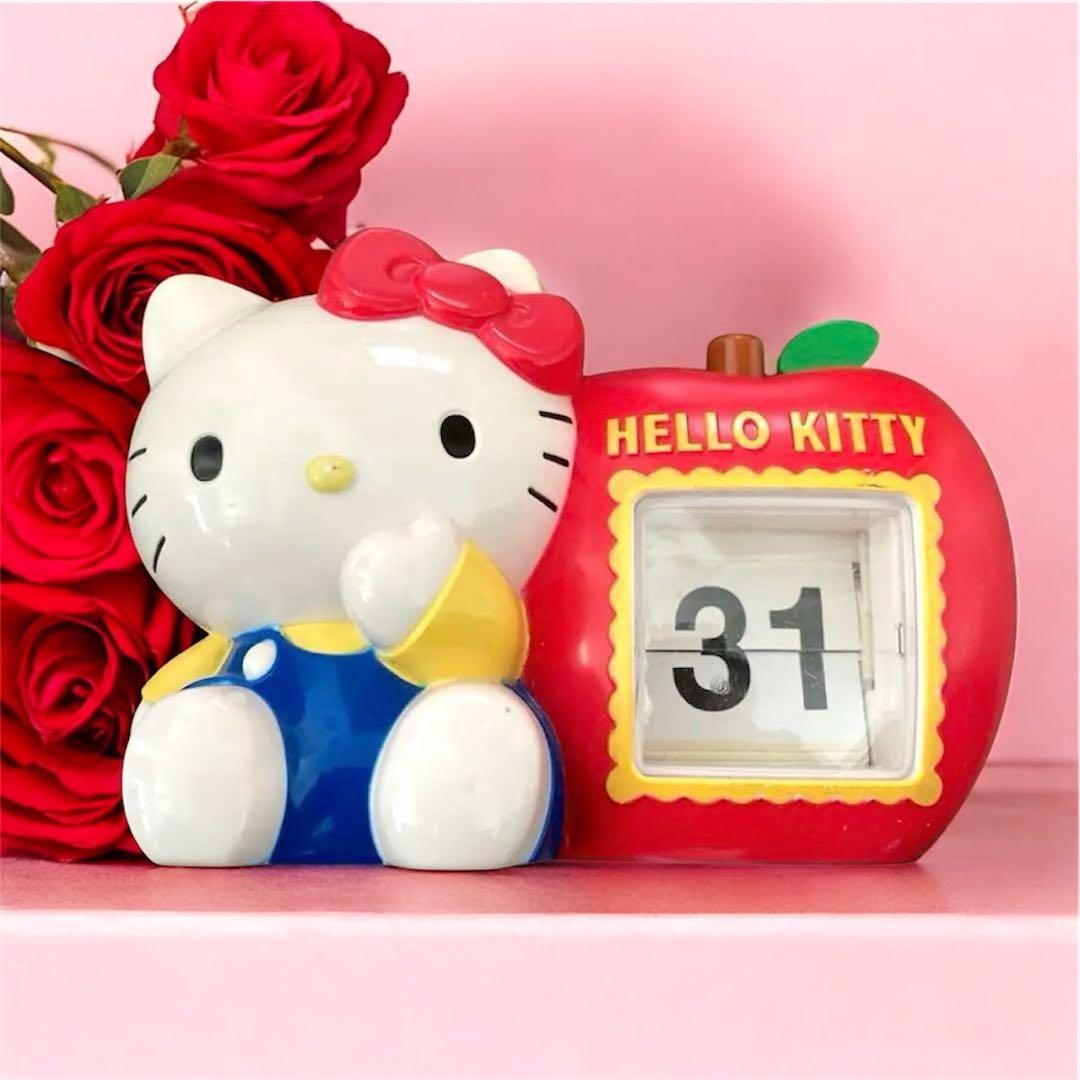 レア・美品】サンリオ ハローキティ 日めくりカレンダーフリップ式 置き型