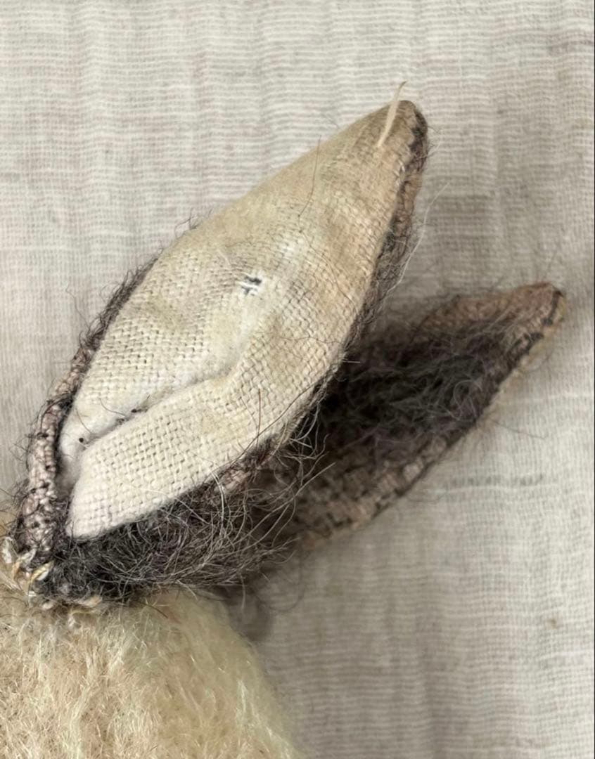 アンティークヴィンテージ英国製小さなうさぎバニーぬいぐるみ