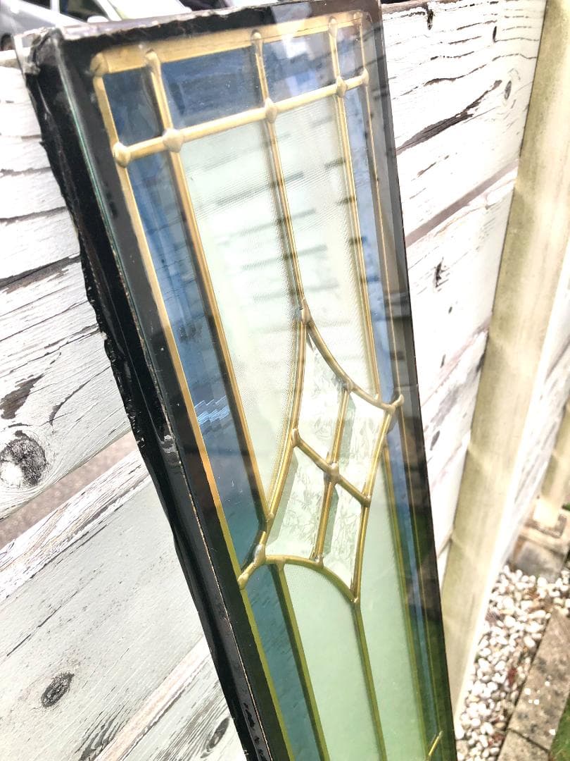 大型 ステンドグラスパネル 三重構造 高性能 住宅 玄関ドアリフォーム