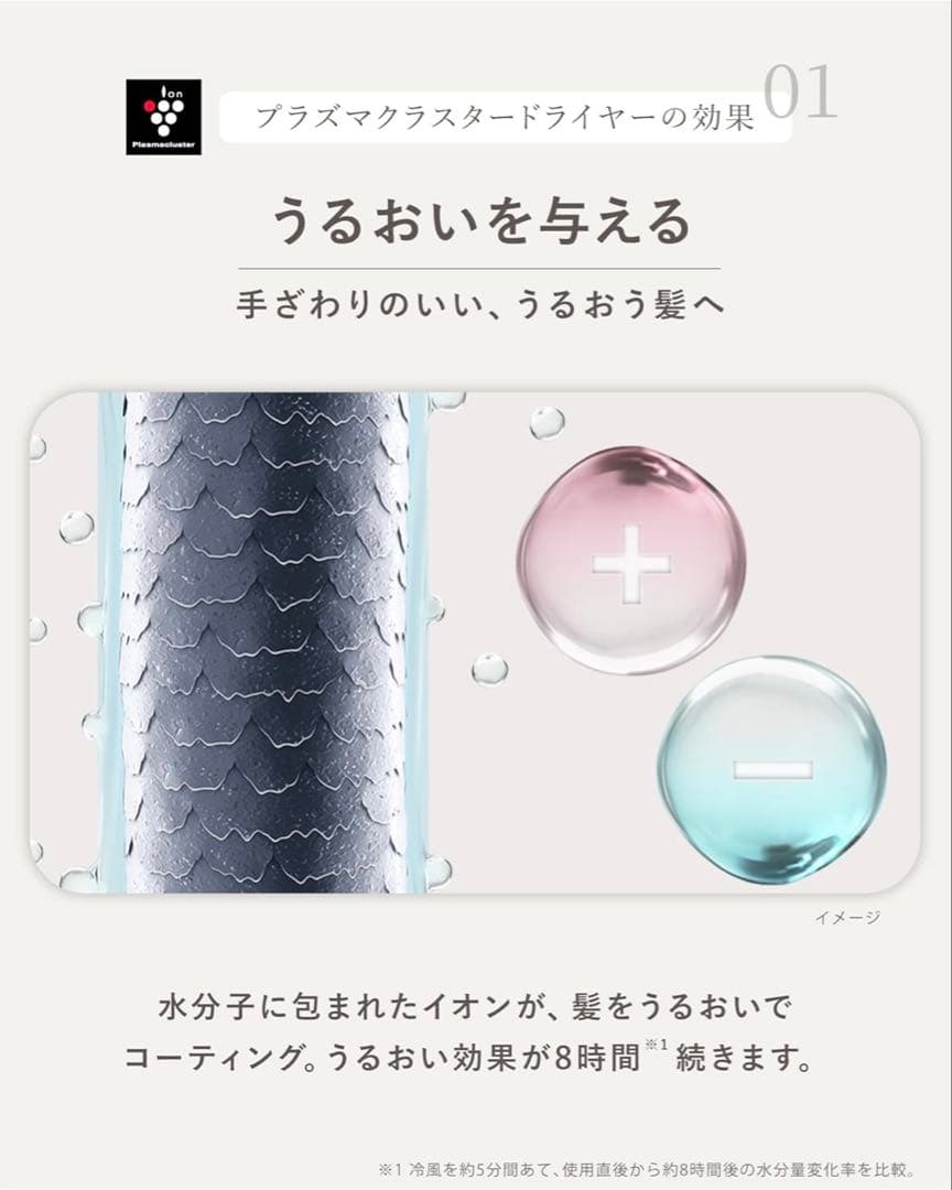 美品　SHARP ドライヤー IB-P801-W ルミナスホワイト