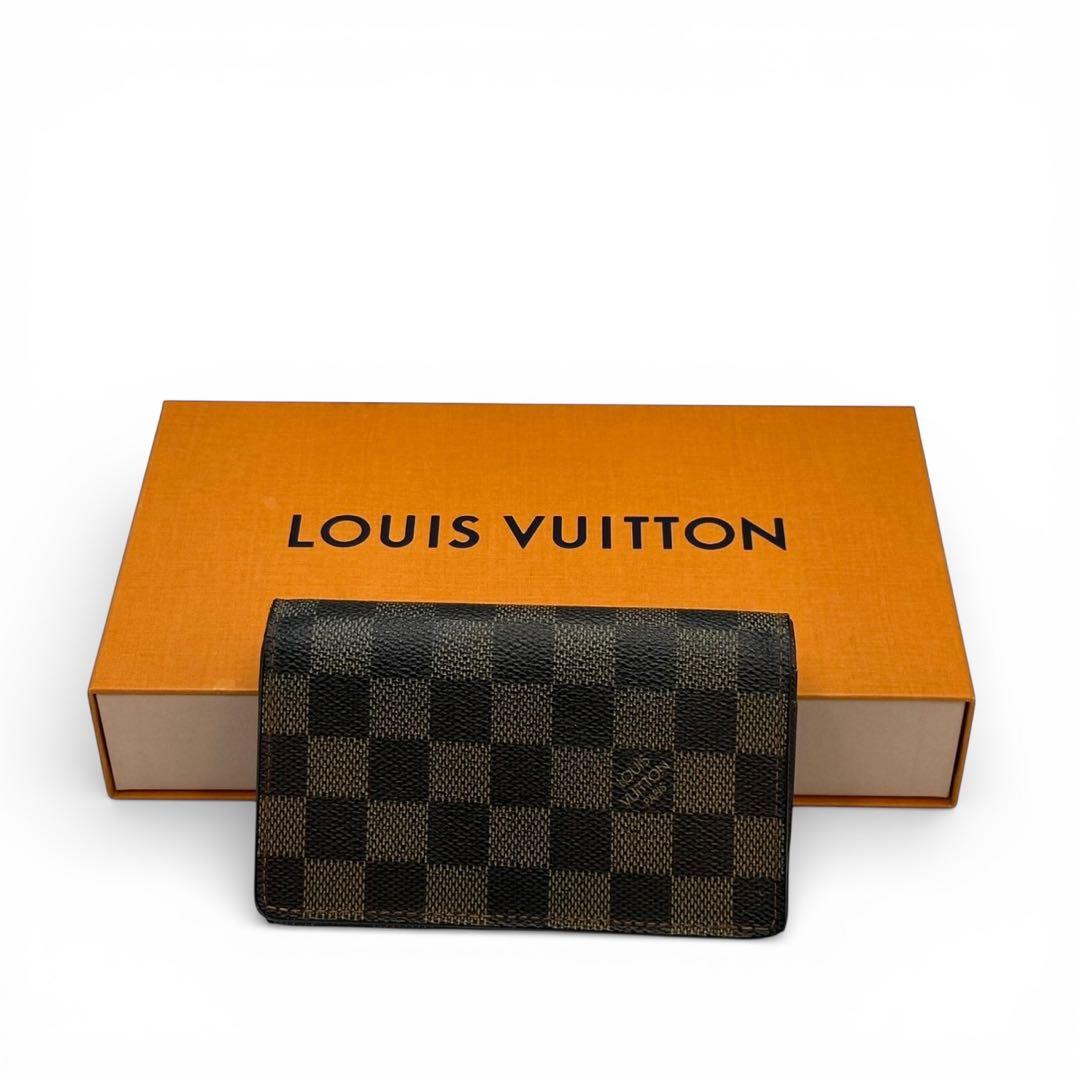 美品】ルイヴィトン ポルトフォイユ トレゾール ダミエ 折り財布