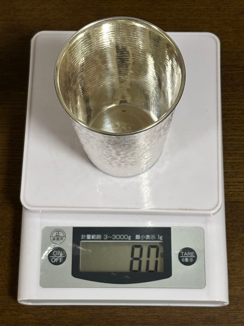 純銀鎚目盃　京都　俵屋　清課堂　 　　　タンブラー