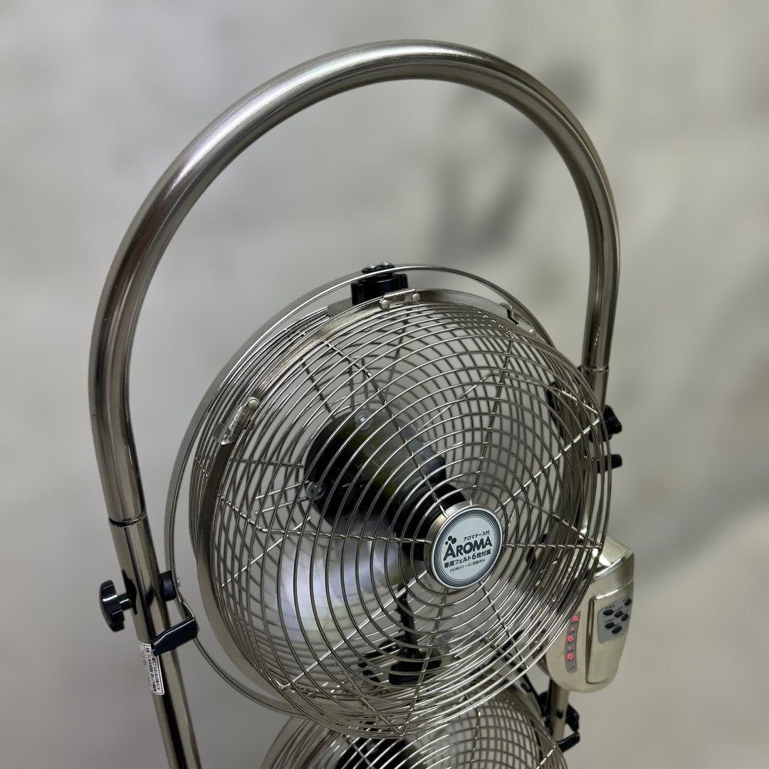 清掃済み　リモコン付き　ドウシシヤ　メタル扇風機　MBM-2381 3連