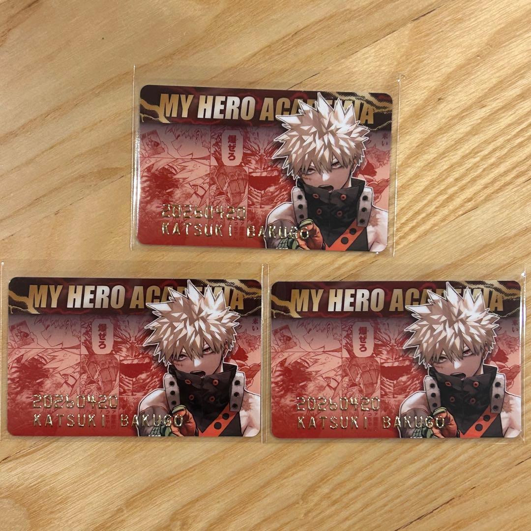 新品】ヒロアカ 2026 バースデイコレクションカード 3枚 爆豪勝己