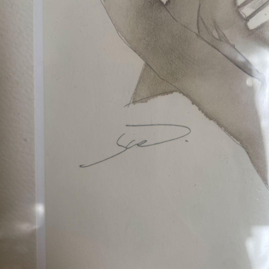 【一点物定価約¥70,000】 原画　イラスト　yue 水彩画　水墨画　Art