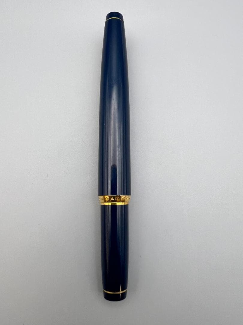 海】SAILOR セーラー 万年筆 青軸 ペン先23K 細字 19