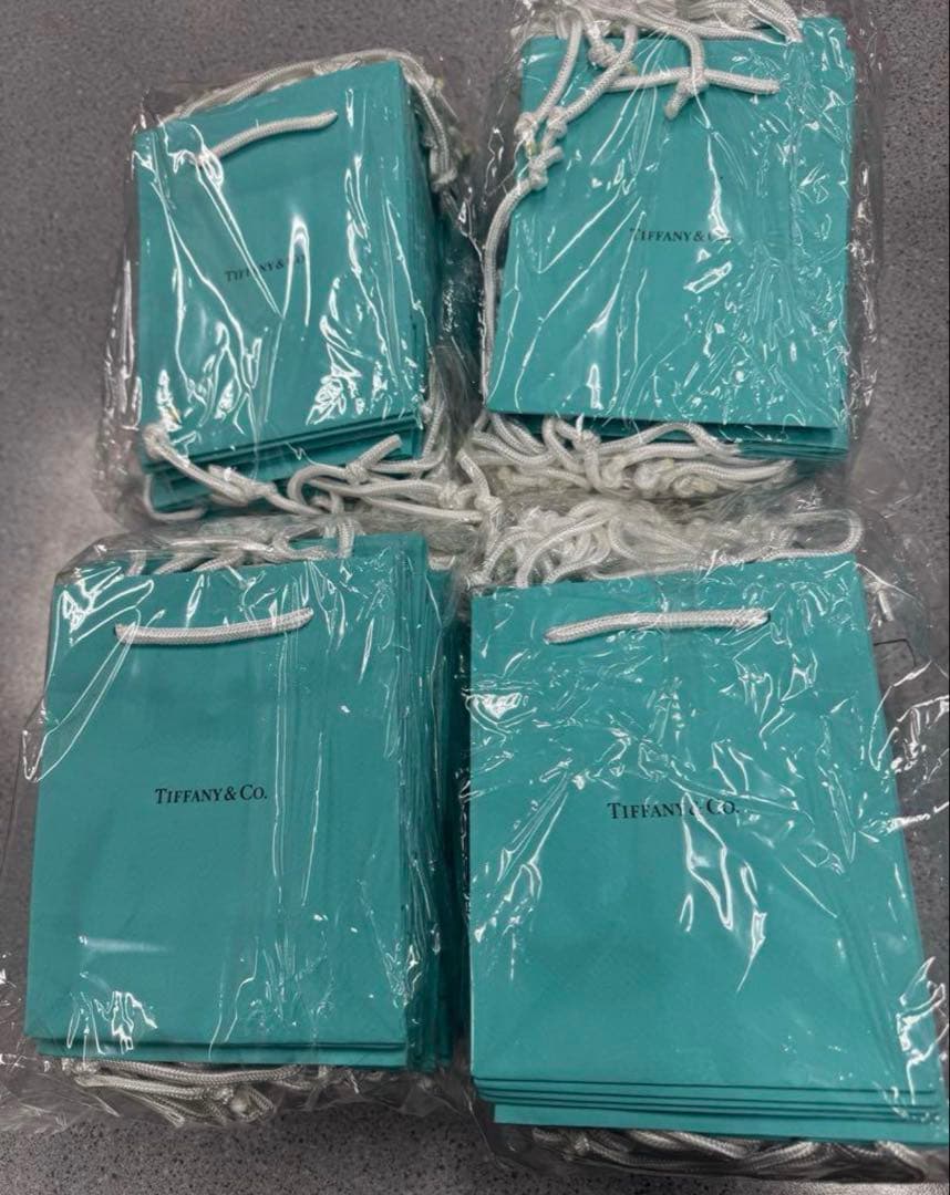 現行品Tiffanyティファニー ミニショッパー紙袋 ショップ袋100枚