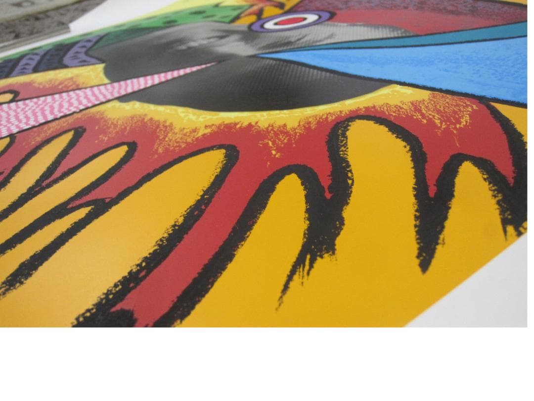 △山本 寛斎 さん ポートレート リトグラフ 版画 37/150 104×75