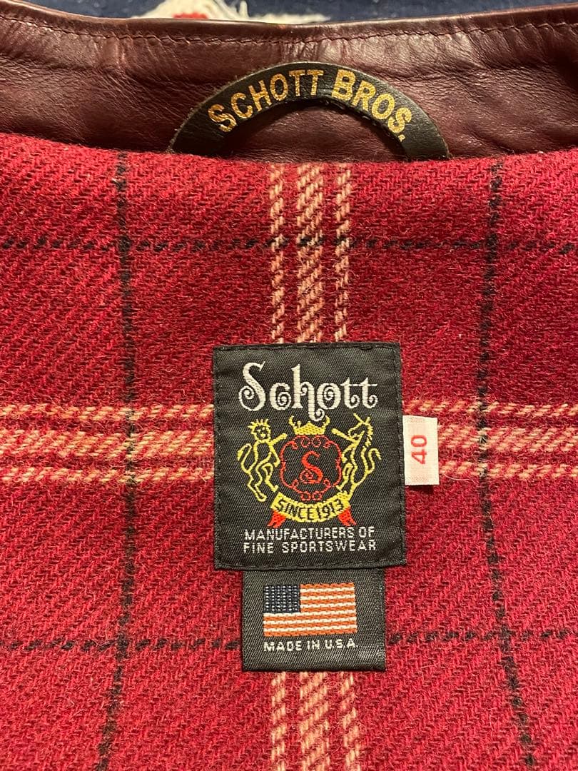 激レア】Schott/641SXX/サイズ40/クロムエクセル/バーガンディ色 2025
