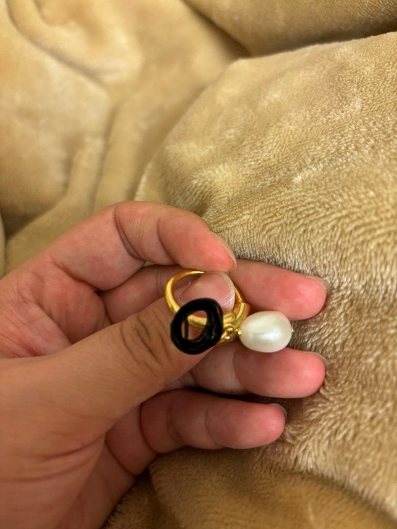 Chloé クロエ darcey パールリング 7号 ゴールド