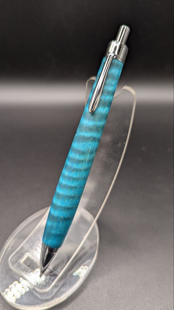 451ペン工房翌檜 スタビライズドウッドトチ 縮杢 木軸シャーペン