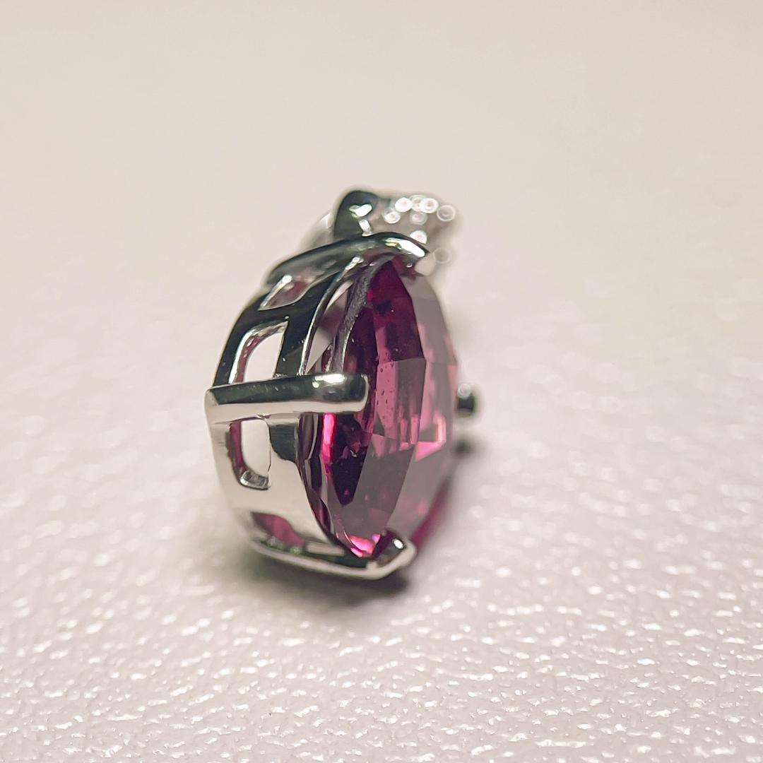 JN133-1 Pt900 トップ 2.0ct ロードライトーガーネット