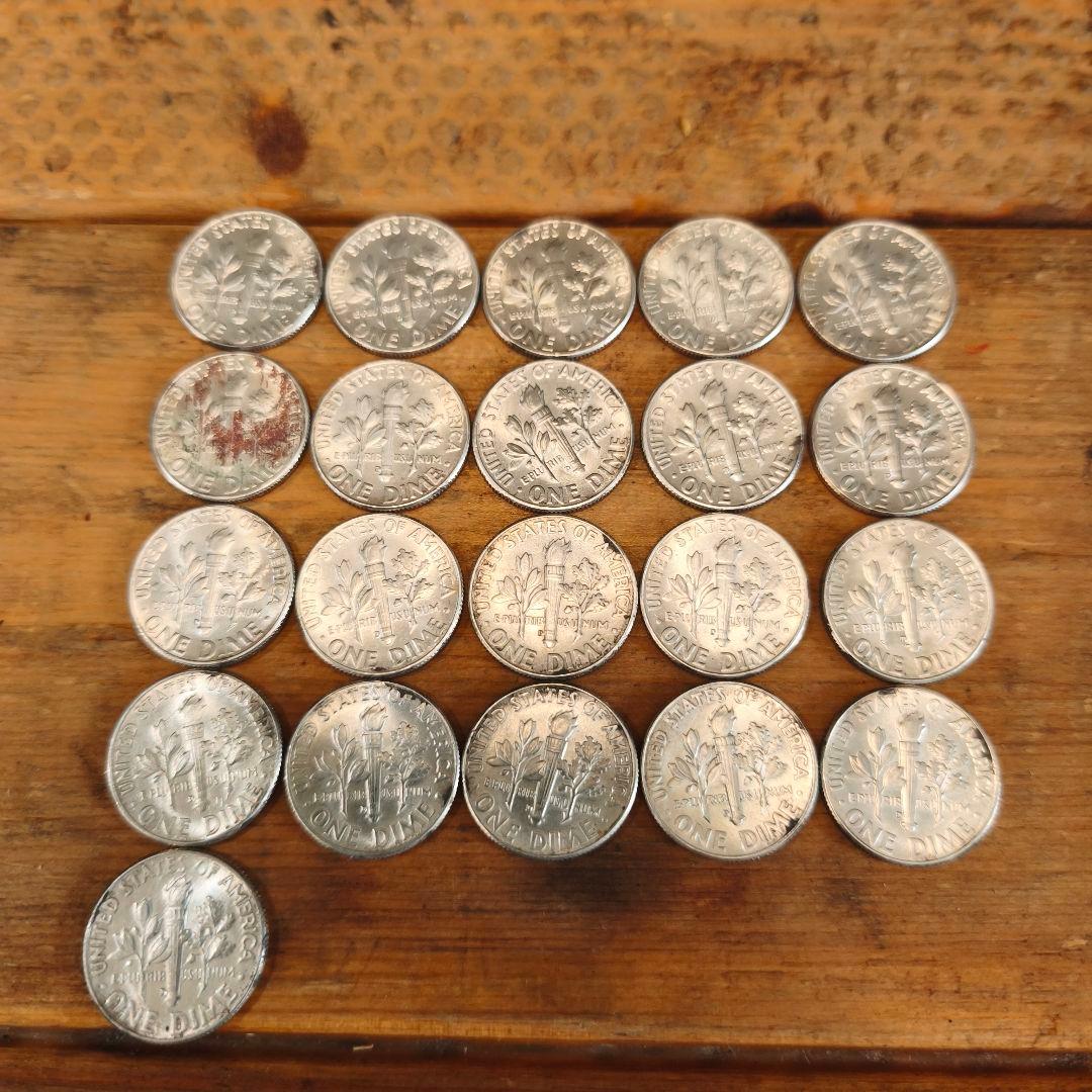 ルーズベルトダイム　２１枚セット