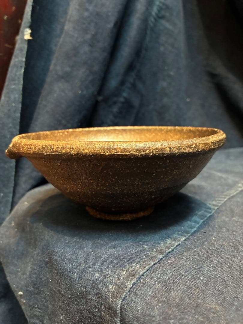 岩谷窯 山本教行 片口小鉢 5客 傷無 直径14.4センチ 民藝