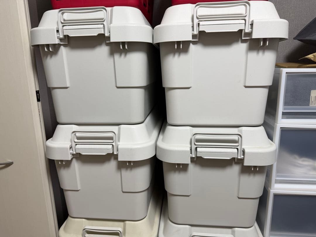 シ*マ様 無印良品　再生ポリプロピレン収納ボックス 大 約50L 4セット 再生ポリプロピレン入り 頑丈収納ボックス 大 | 無印良品