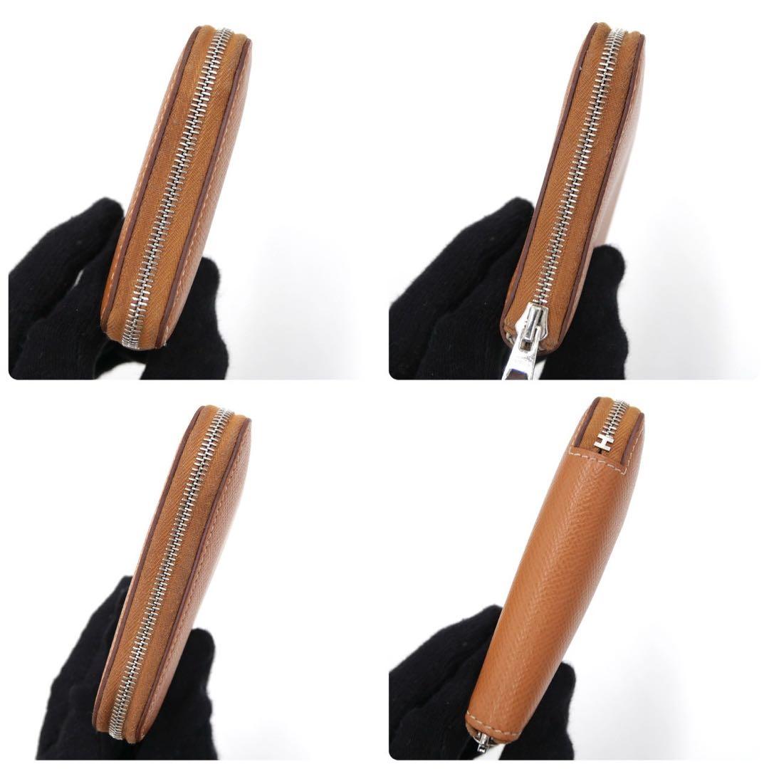 エルメス アザップ コンパクト ゴールド ブラウン ケース ヴォーエプソン