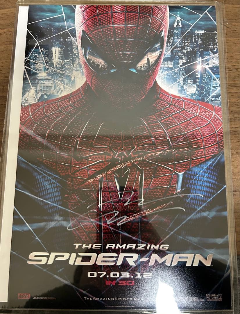 アンドリュー・ガーフィールド サインカード スパイダーマン