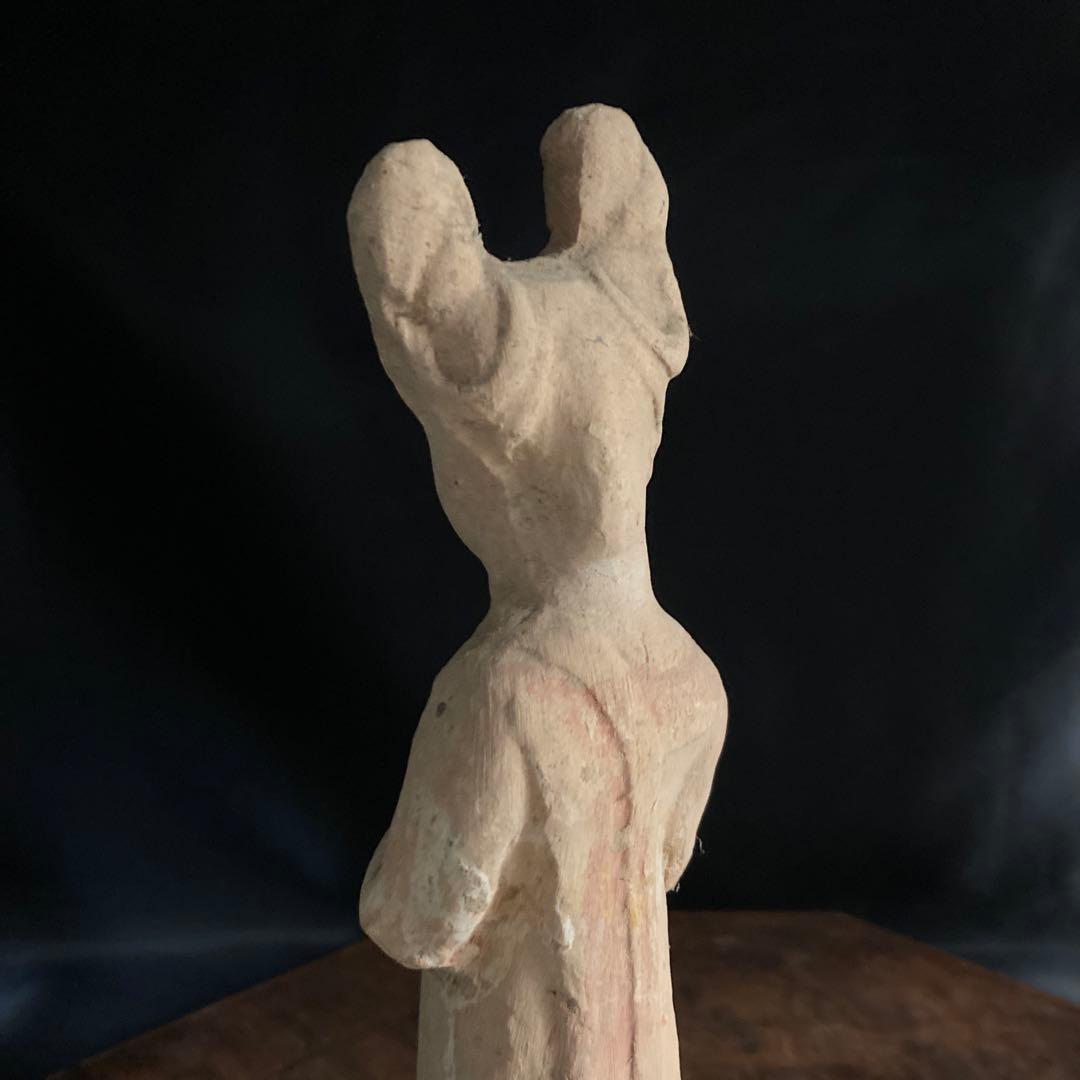 新年赤札セール❗️【ギャラリー三益】中国古美術 唐代加彩美人俑（