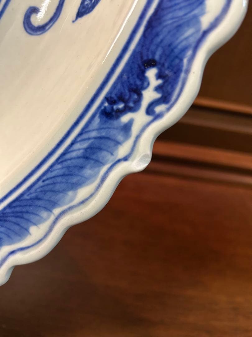 中国　骨董大皿