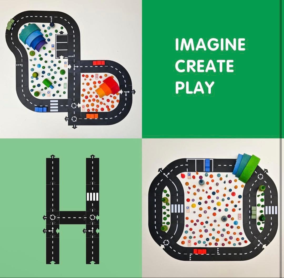 way to play 24ピース　道路マット　おもちゃ 美品