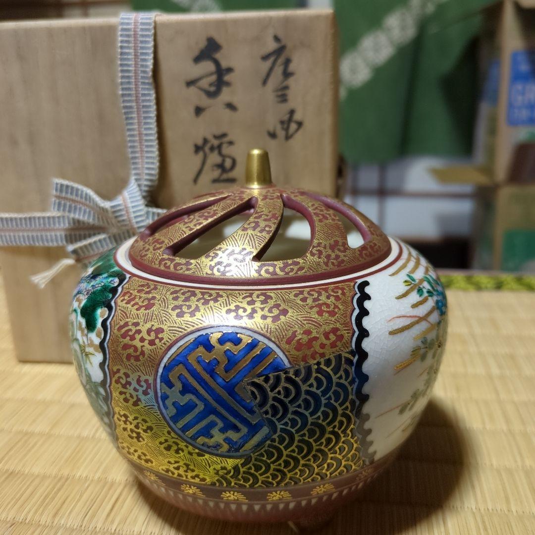 九谷、泉山香炉 共箱 - メルカリ