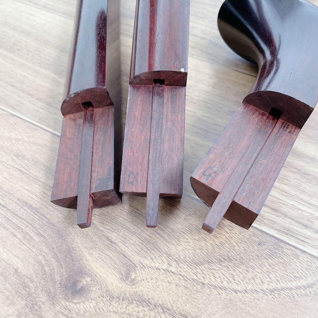 三味線 中棹 トチ紅木 子持ち綾杉胴 K9 一本溝 角胸