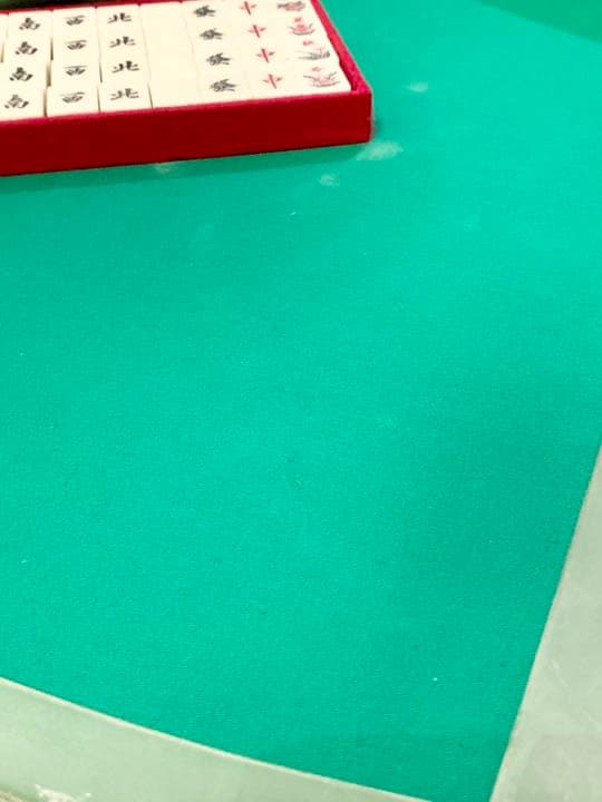 麻雀牌　卓上シート付き