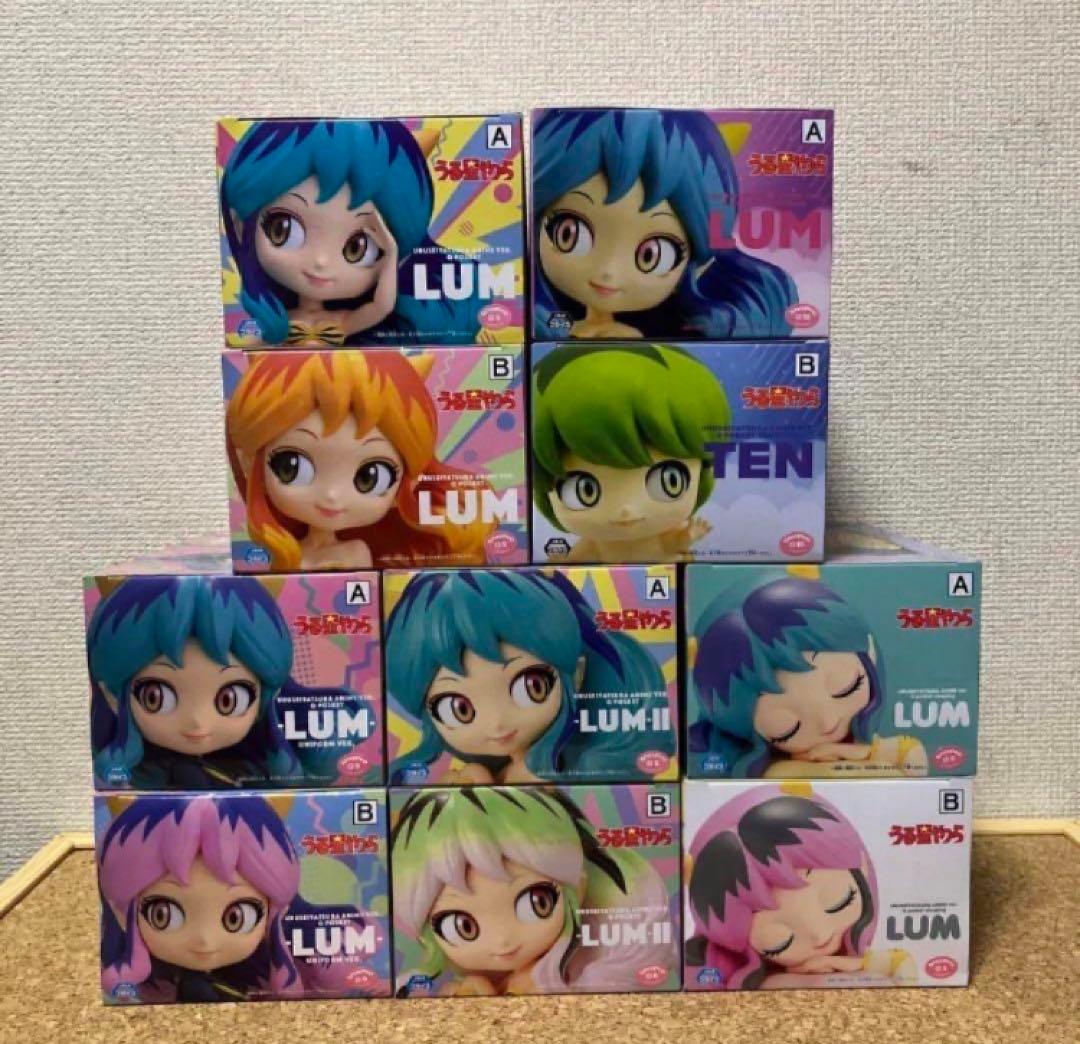 うる星やつら Qposket LUM TEN(10種類、各1品) ＊10品 バンプレスト うる星
