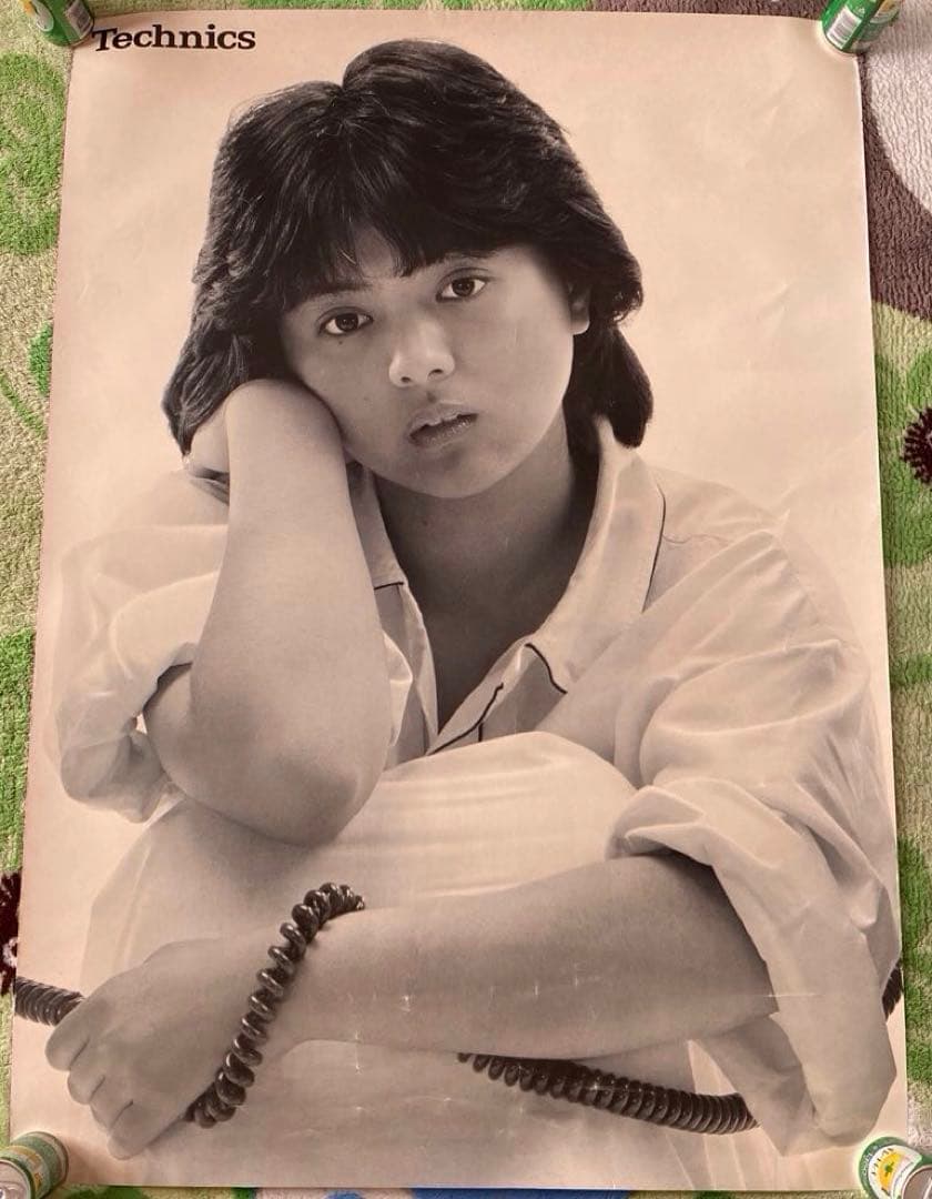 【送料込】薬師丸ひろ子ポスター4枚組　Technics ヘッドフォン販促