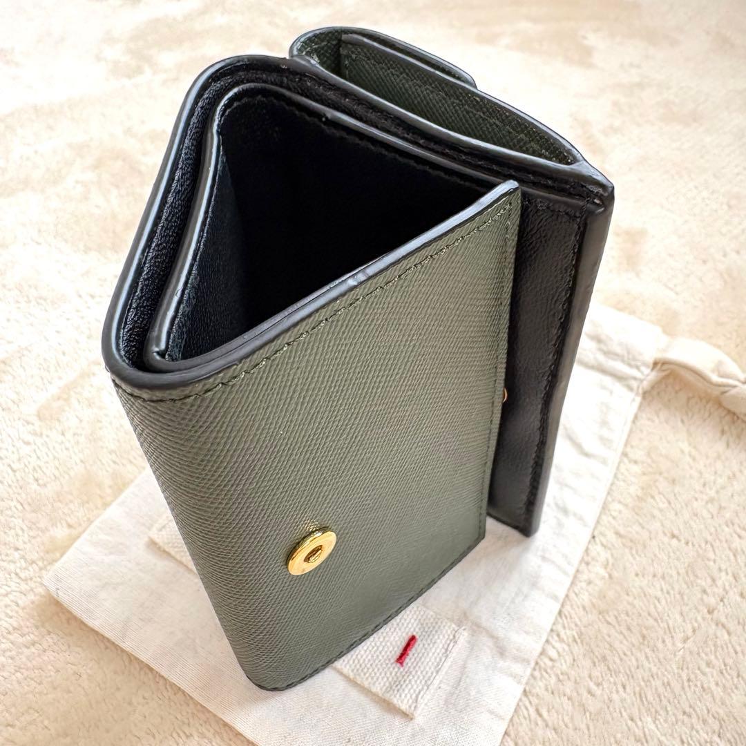 美品✨MARNIマルニ　サファイアーノ三つ折り財布 コンパクトミニ財布