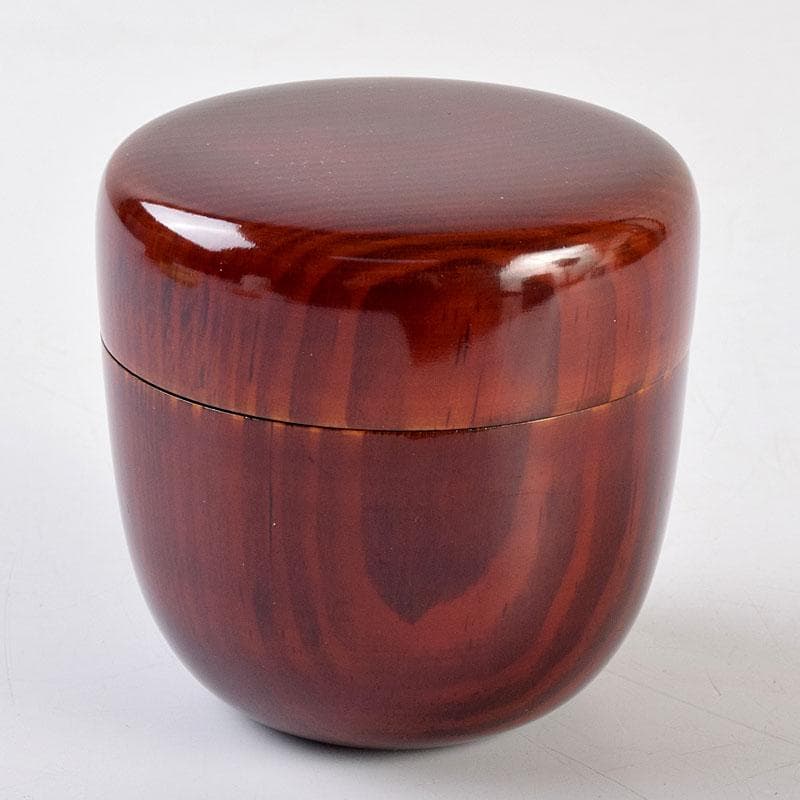 茶道具 大野昭和斎作 肥松生地漆 棗 共布 表千家 即中斎極め