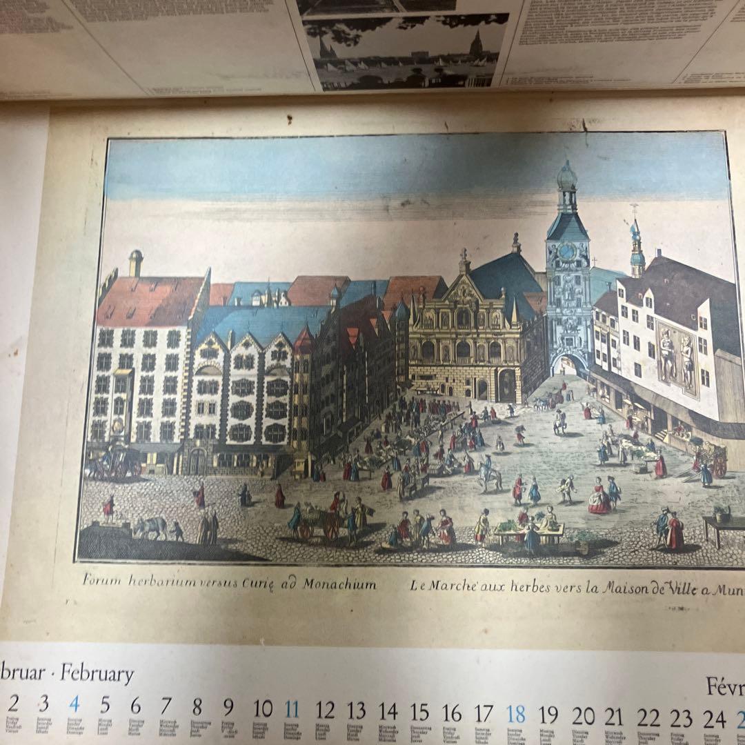 超希少 1973年 ドイツ複製画コレクション カレンダー - メルカリ