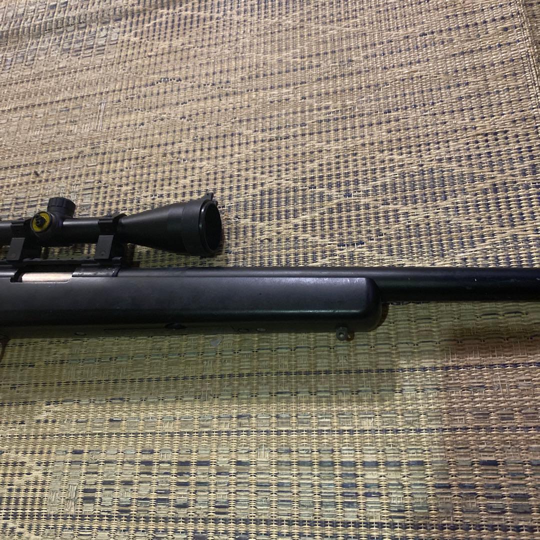 ジャンク品　スナイパーライフル ブラック スコープ付き