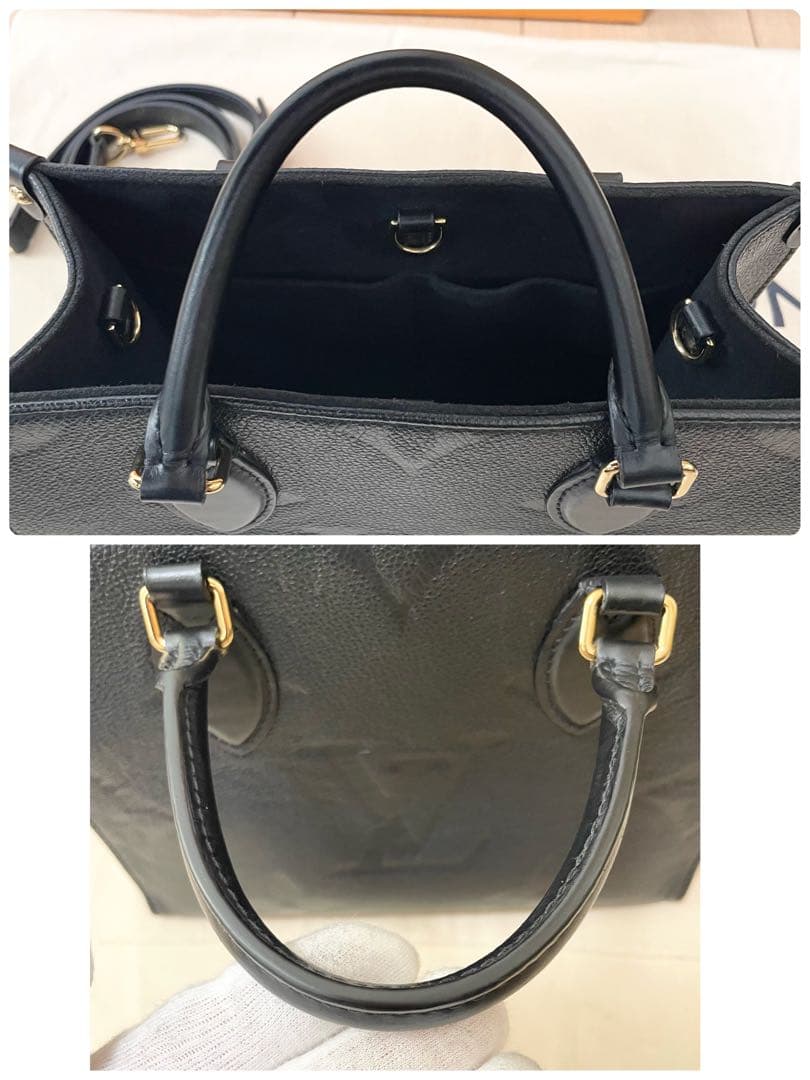 RFID 正規品 ルイヴィトン オンザゴーPM アンプラント ブラック