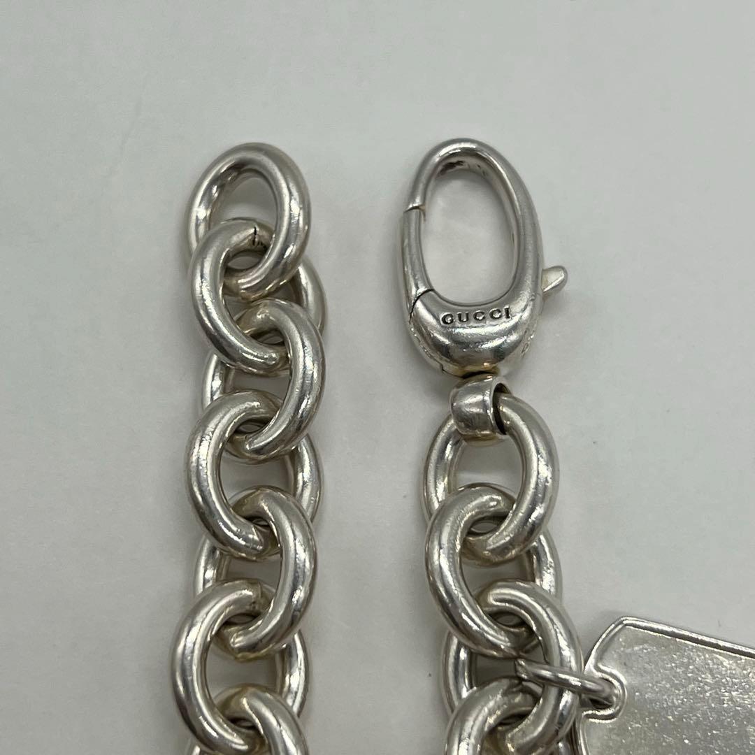 グッチ GUCCI ドッグタグ チェーン ブレスレット SV925 希少